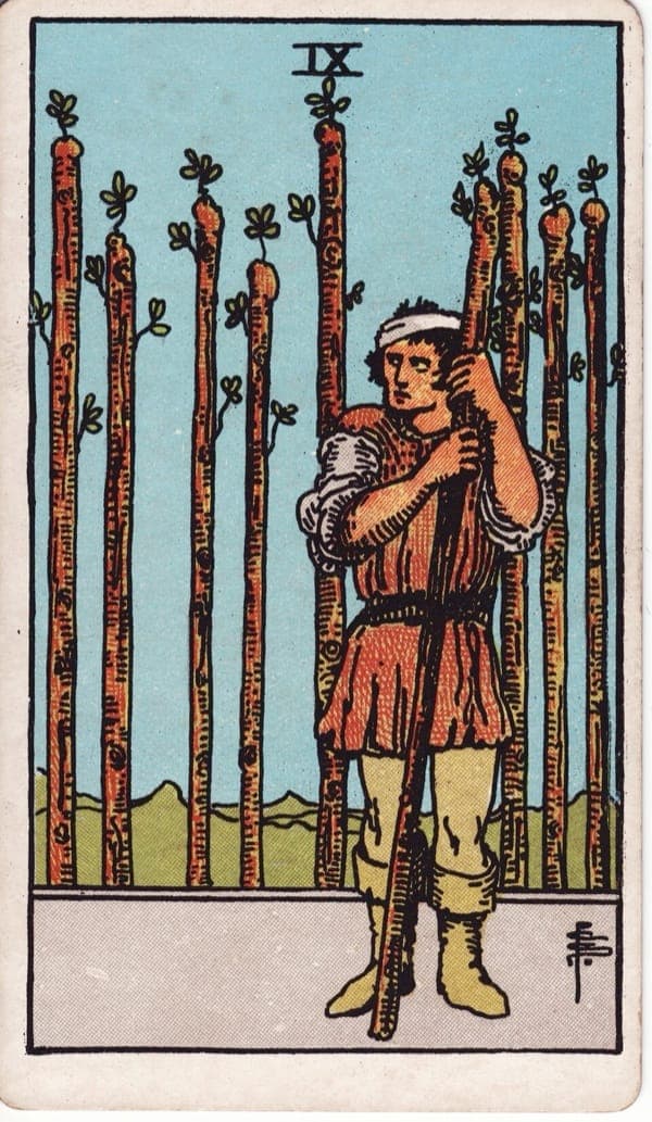Neun der Stäbe