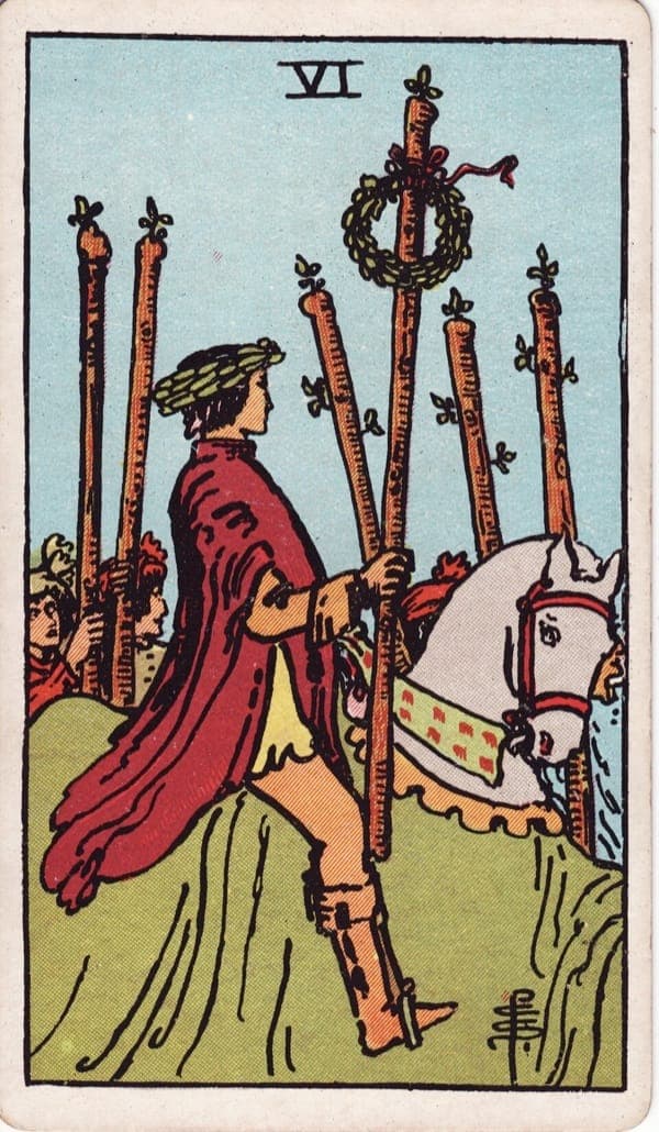 Sechs der Stäbe