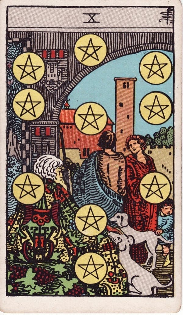 Zehn der Münzen
